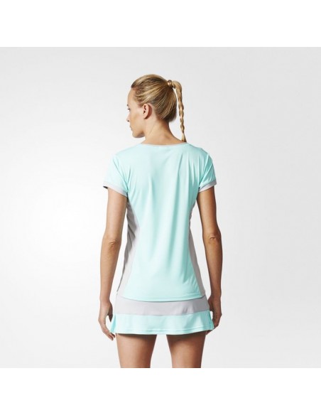 ADIDAS COURT TEE ENERGY AQUA 