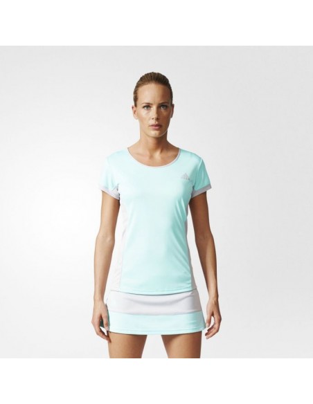 ADIDAS COURT TEE ENERGY AQUA 
