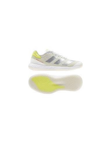 Chaussures Adidas Femme Indoor Adizero Fastcourt 2.0 Argent  Chaussures Adidas Femme Indoor Adizero Fastcourt 2.0 Argent