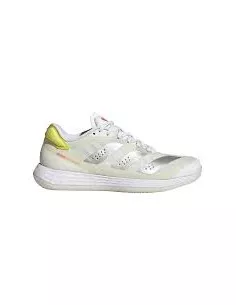 ADIDAS DAMEN INDOOR ADIZERO FASTCOURT 2.0 SILBER SCHUHE 