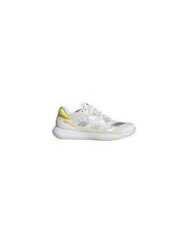 ADIDAS DAMEN INDOOR ADIZERO FASTCOURT 2.0 SILBER SCHUHE 